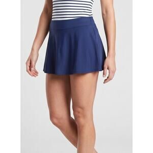 Relativity Blue Swim Skirt Skort Size 8 Brief Under Nylon Elastane